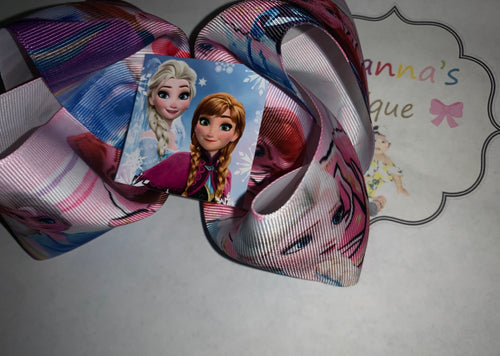 Frozen Hair bow - Elianna's Bowtique