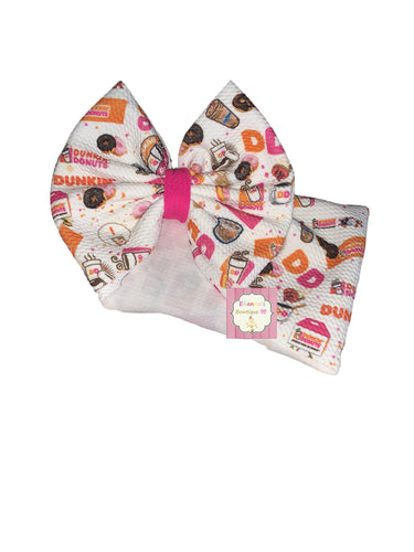 Dunkin Donuts  headwrap/bow