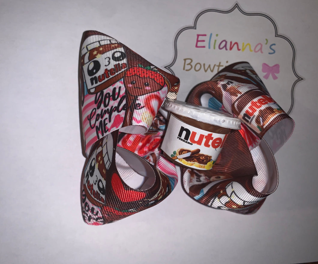 Nutella Hair Bow / Moños