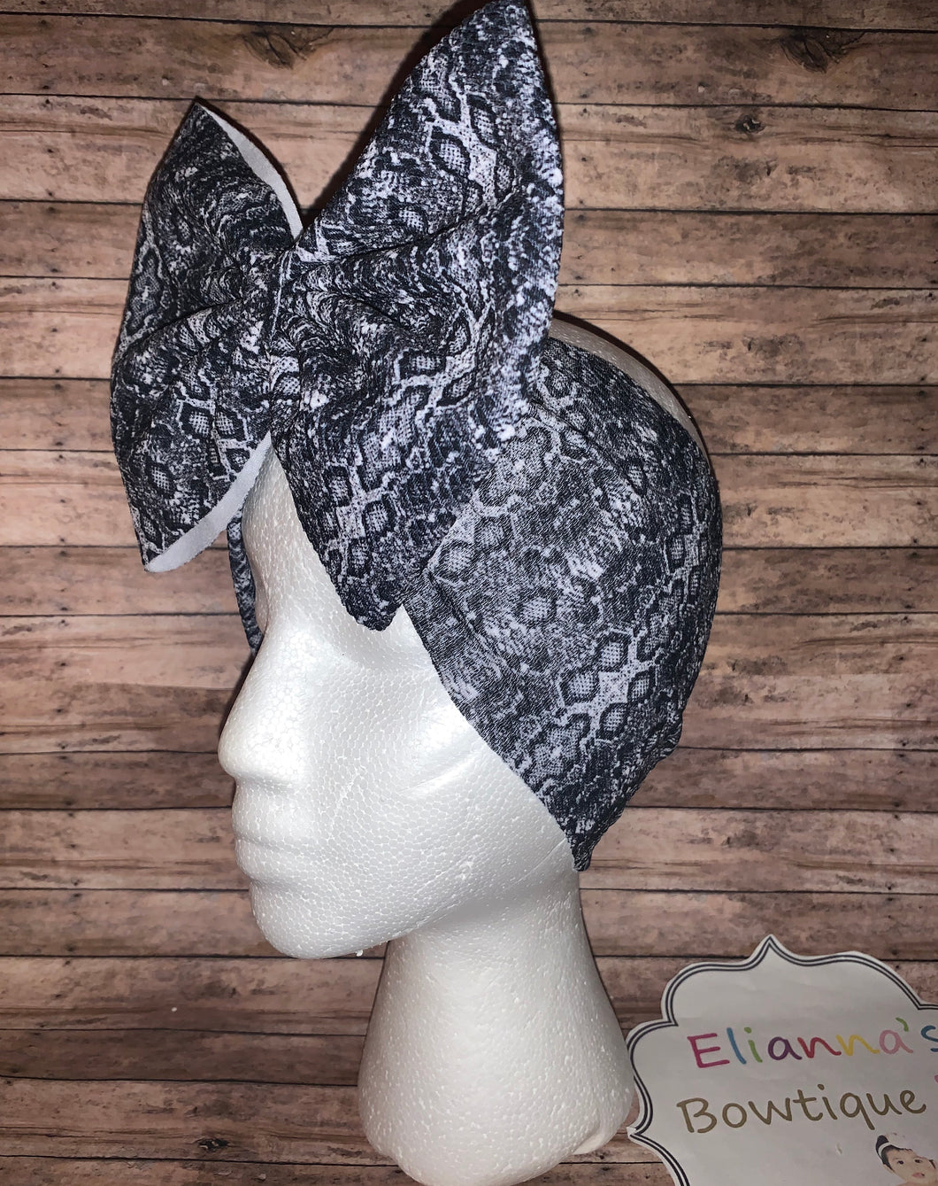 Baby / Toddler snake skin headwrap /headband