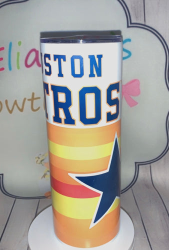 Houston Astros tumbler cup/