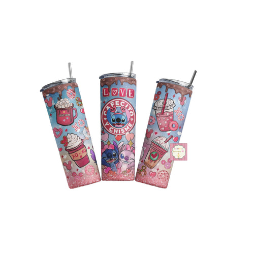 Lilo and stitch  tumbler cup/valentine's day