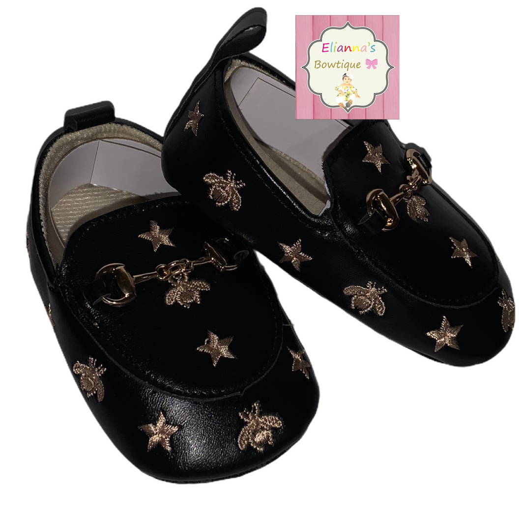 baby black shoes/unisex/boys/girls