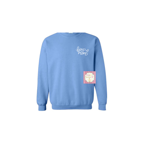 Boy mom Crewneck sweatshirt /sweater/sueter/blue