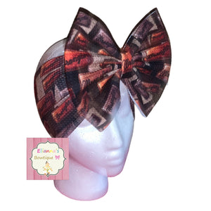 Wrangler headwrap/clip bow/western vibes