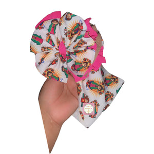 Baby Virgen shredded headwrap/virgencita