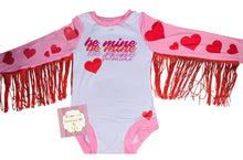 Load image into Gallery viewer, Valentine&#39;s Day fringe Leotard /leotardo/San Valentin/be mine